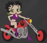 betty boop sur sa moto