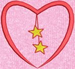 cœur médaillon motif de broderie machine gratuit – Image 2