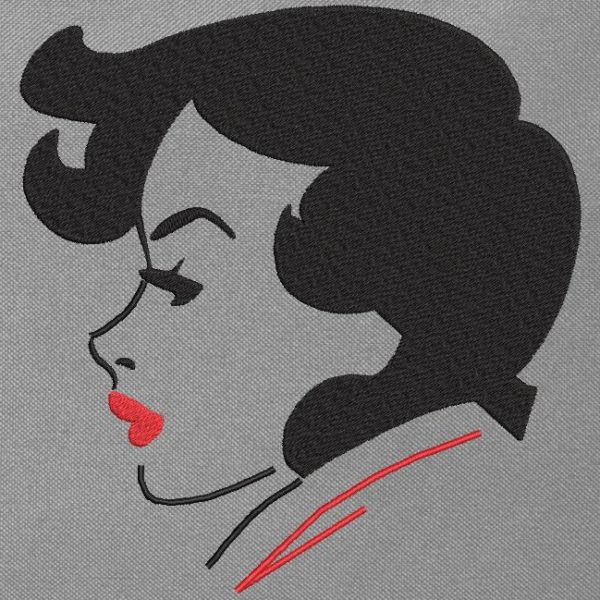 femme de profil