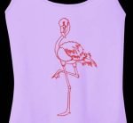 flamant rose redwork