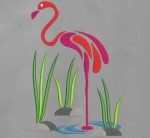 silhouette de flamant rose – Image 2
