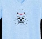 crâne avec un chapeau et un cache œil – Image 2