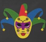 personnage avec un masque de carnaval