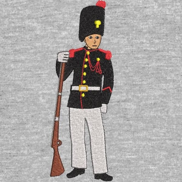 motif de broderie machine soldat grenadier de l'empire