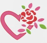 cœur et rose