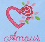 cœur et rose amour