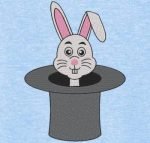 lapin dans un chapeau