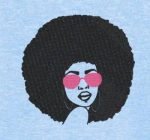 femme afro rétro vintage 1