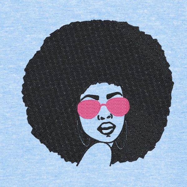 femme afro rétro vintage 1