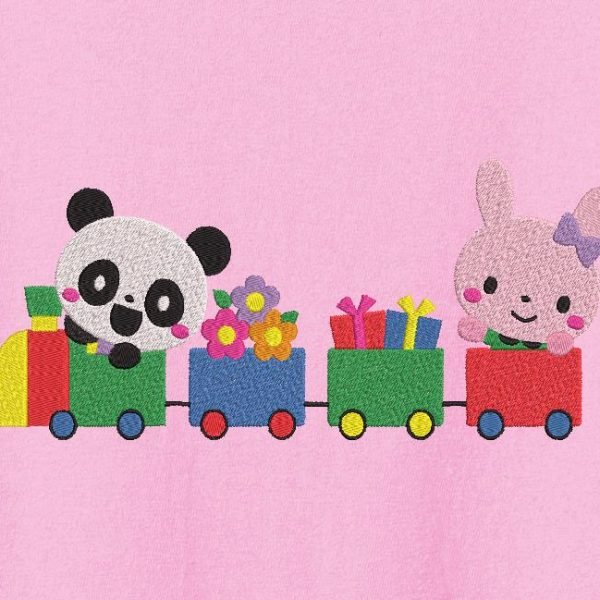 panda et son petit train