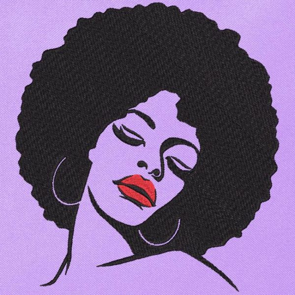 femme afro rétro vintage 5