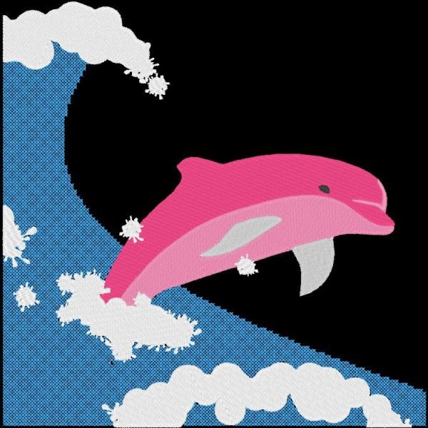  dauphin dans la vague