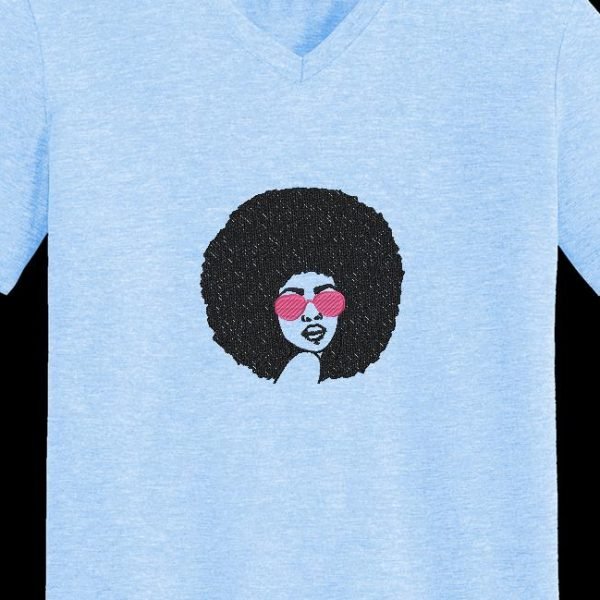 femme afro rétro vintage 1