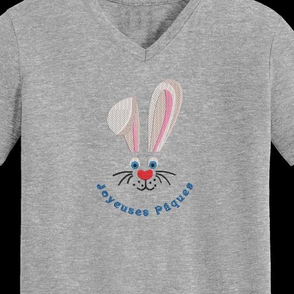 visage lapin de pâques