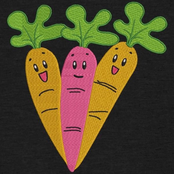 trois carottes joyeuses