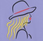 élégante avec un chapeau 1