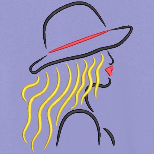 élégante avec un chapeau 1