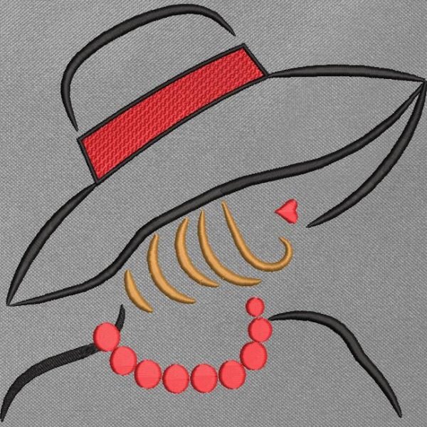 élégante avec un chapeau 2