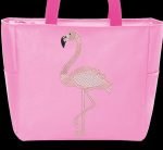 flamant rose de profil