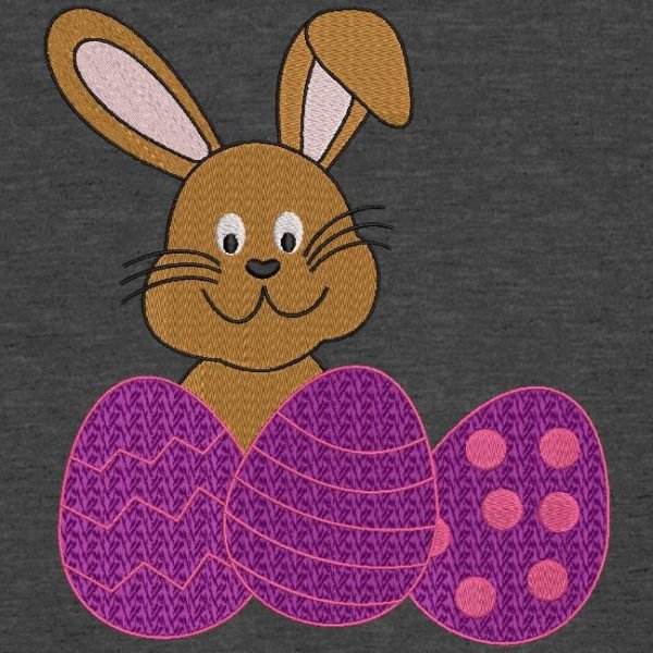 lapin et œufs de pâques