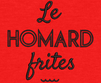 numérisation logo homard F