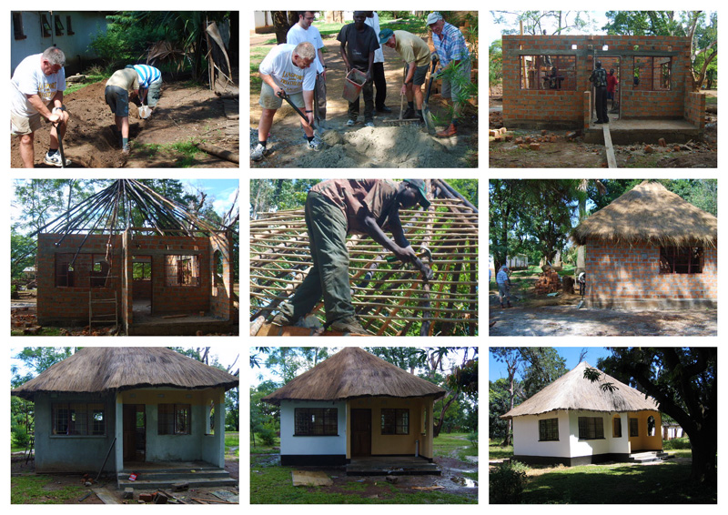 Mpongwe new Agape Guest House built by Friends of MBA Zambia in UK November - December 2007