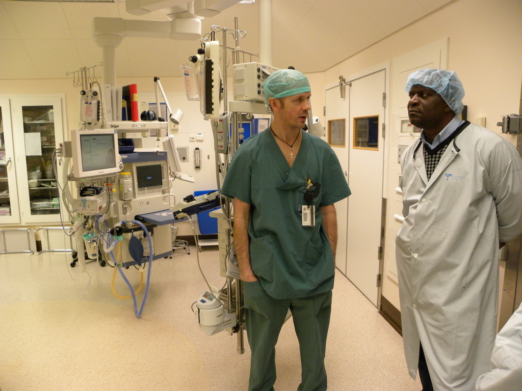 Southern Alvsborg Hospital Operation tour Nurse Ulf Lewin Mr Musaka 