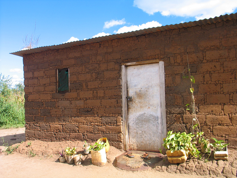 Mud brick home