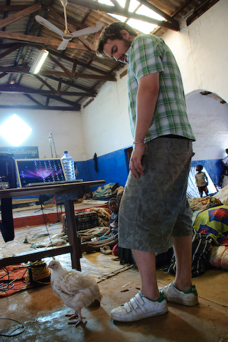 recording in Mpongwe Baptist Church August 2008