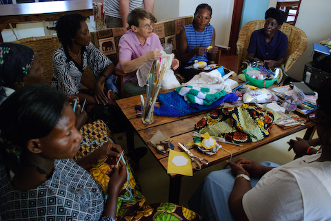 MBA Mpongwe Zambia Women Skill building Copyright Matt Roe August 2008