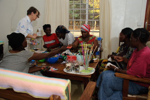 MBA Mpongwe Zambia Women Skill building Copyright Matt Roe August 2008