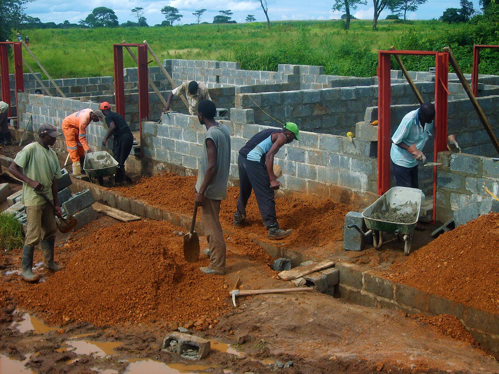 Staff Apartments being build 2010