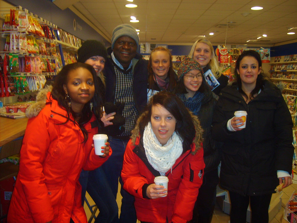 Mr Musaka with Students from Almås