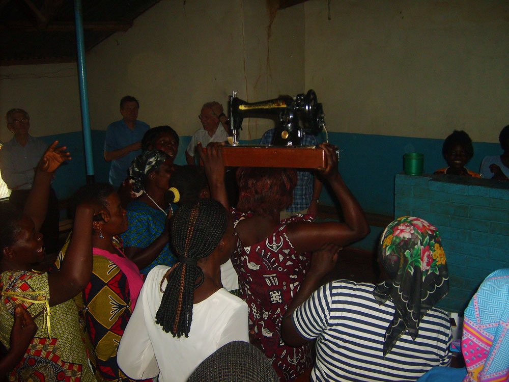 Womens Group celebration at Chitaba for Sewing Machine