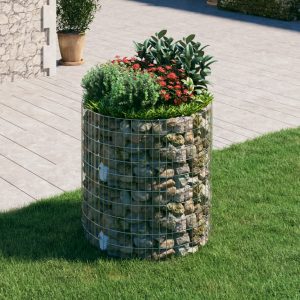 Sirkulær Gabion Stolpe Galvanisert Stål Ø100X100 Cm