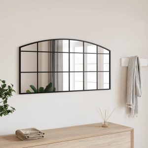 Veggspeil Svart 100X50 Cm Buet Jern