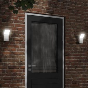 Veggmontert Led-Utelampe Hvit Støpt Aluminium