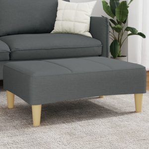 Fotskammel Mørkegrå 77X55X31 Cm Stoff