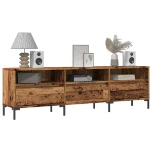 Tv-Benk Gammelt Tre 150X30X44,5 Cm Konstruert Tre