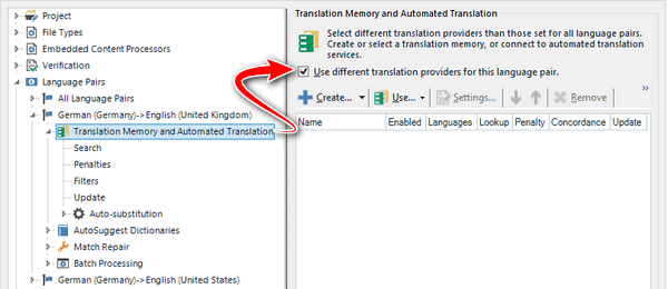 Translation Memory Auto-substitution