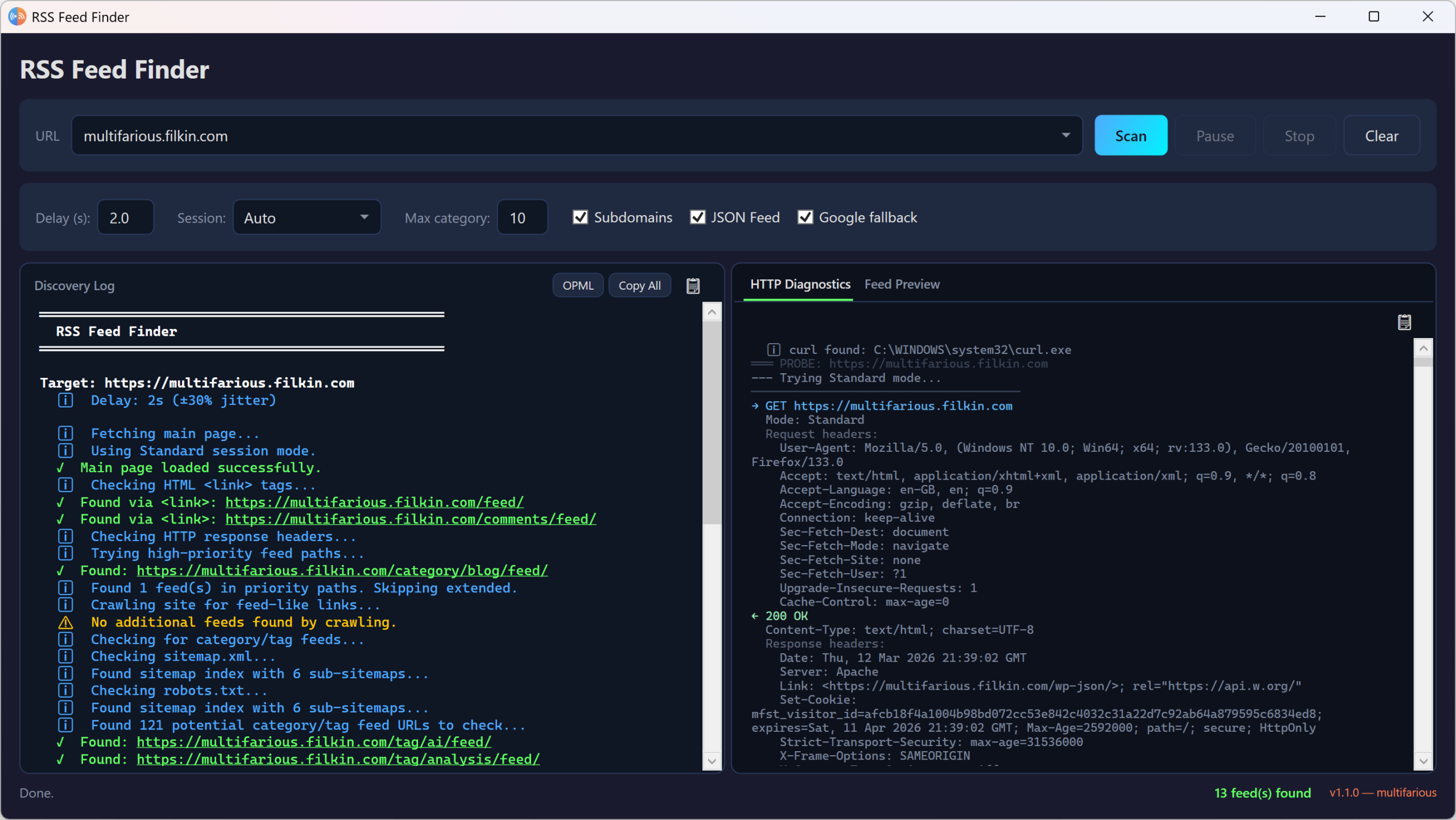 Main UI