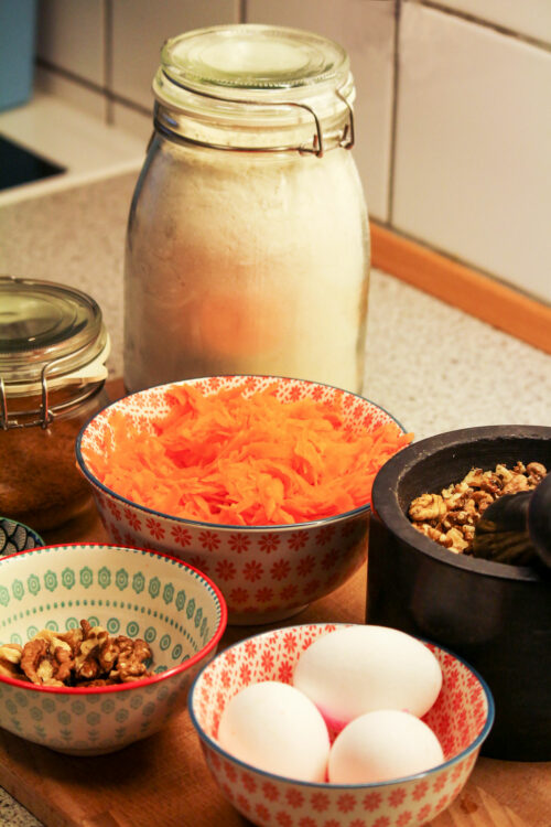 ingredients carrot cake