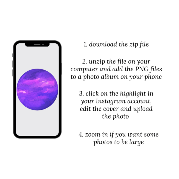 how to - PLANETS Instagram Story Highlight Icons - MushroomDana