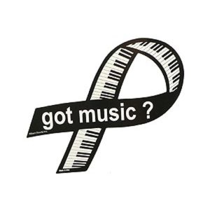 Magneet lint 'Got Music' pianotoetsen