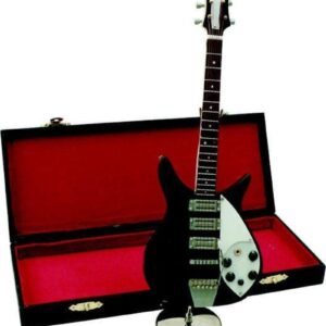 Miniatuurinstrument elektrische gitaar zwart