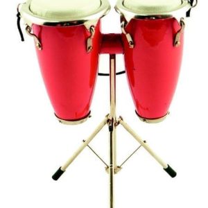 Kerstversiering dubbele conga rood