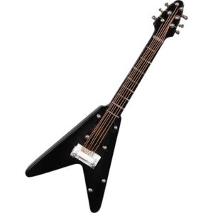 Magneet V gitaar zwart 10 cm