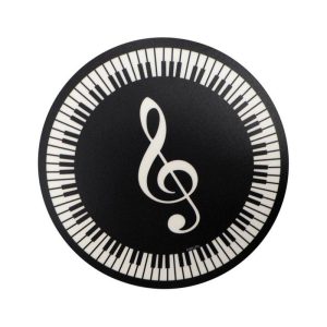 Muismat pianotoetsen/vioolsleutel rond