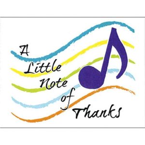 Wenskaarten, 'Note of Thanks'