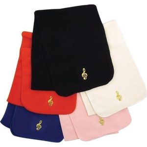 Fleece sjaal roze vioolsleutel